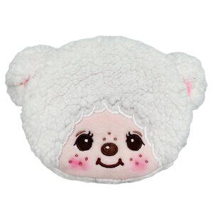 Monchhichi Cham Cham Bear Face Plush Coin Bag